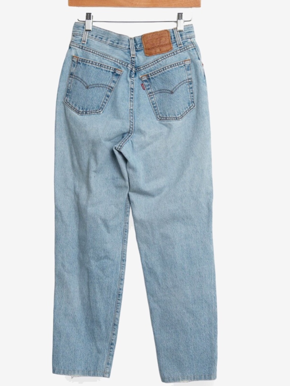 vintage 90s levis 501 light blue denim button fly mom jeans W 28 - Picture 3 of 5